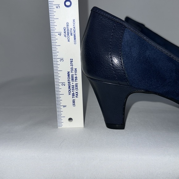 Andiamo Belle Navy Blue Fabric Upper Gun Metal Accent Comfort Technology… - Picture 4 of 8